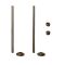 Milano Windsor - Brass Radiator Trim Kit - Pipe Connectors with Blanking and Bleed Plugs