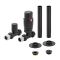 Milano - Thermostatic Straight Radiator Valve and Pipe Sleeve Set - Choice of Finish