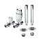 Milano - Thermostatic Straight Radiator Valve and Pipe Sleeve Set - Choice of Finish
