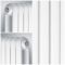 Milano Urban - White Vertical Column Radiator - 1800mm x 383mm (Double Column)