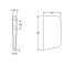 RAK - Deluxe Urinal Partition Panel