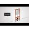 RAK Ecofix - 80mm Slimline Concealed Cistern with Metal Frame for Wall Hung Toilets - Choice of Flush Plates