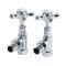 Milano Select - Chrome Traditional Angled Radiator Valves - (Pair)