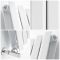 Milano Viti - White Diamond Panel Vertical Designer Radiator - 1780mm x 280mm (Double Panel)