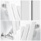 Milano Viti - White Diamond Panel Vertical Designer Radiator - 1780mm x 420mm (Single Panel)