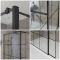 Milano Barq - Walk-In Shower Enclosure with Slate Tray - Choice of Sizes and Hinged Return Panel Option