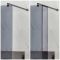 Milano Nero-Luna - Smoked Glass Corner Walk-In Shower Enclosure with Slate Tray - Choice of Sizes and Hinged Return Panel Option