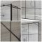 Milano Barq - Open Walk-Through Shower Enclosure with Tray - Choice of Sizes and Hinged Return Panel Option