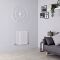 Milano Aruba - White Horizontal Designer Radiator - 600mm x 590mm (Single Panel)