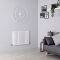 Milano Aruba - White Horizontal Designer Radiator - 600mm x 826mm (Double Panel)
