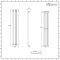 Milano Aruba - White Vertical Designer Radiator - 1400mm x 236mm (Single Panel)