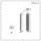 Terma Ribbon - Silver Vertical Designer Radiator - 1720mm x 290mm