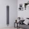 Terma Ribbon - Silver Vertical Designer Radiator - 1720mm x 290mm