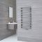 Terma ZigZag - Silver Vertical Heated Towel Rail - 1070mm x 500mm