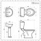 Milano Towneley - Traditional Close Coupled Toilet and Pedestal Basin Set
