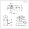 Milano Ballam - White Modern Rimless Wall Hung Toilet with Tall Wall Frame - Choice of Flush Plate