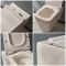 Milano Elswick - White Modern Wall Hung Toilet with Tall Wall Frame - Choice of Flush Plate