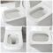 Milano Arca - Black 500mm Compact WC Unit with Farington Rimless Toilet