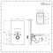 Milano Arca - Black 500mm Compact WC Unit with Farington Rimless Toilet