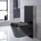 Milano Arca - Black 500mm Compact WC Unit with Nero Toilet