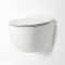 Milano Arca - Black 500mm Compact WC Unit with Overton Rimless Toilet