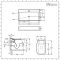 Milano Nero - Modern Wall Hung Toilet and Basin Set - Black