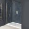 Milano Monet - Antique Brass Walk-In Shower Enclosure with Tray - Choice of Sizes