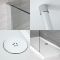 Milano Alto - Chrome Walk-In Shower Enclosure with Tray - Choice of Size