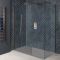 Milano Eris - Copper Corner Walk-In Shower Enclosure with Slate Tray - Choice of Sizes