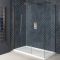 Milano Eris - Copper Corner Walk-In Shower Enclosure with Tray - Choice of Sizes