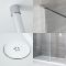 Milano Alto - Chrome Corner Walk-In Shower Enclosure with Tray - Choice of Size