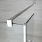 Milano Portland - Wet Room Shower Enclosure with Hinged Return Panel - Choice of Glass Size and Drain