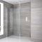 Milano Alto - Wet Room Shower Enclosure - Choice of Glass Size and Drain