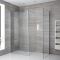 Milano Portland - Corner Wet Room Shower Enclosure with Hinged Return Panel - Choice of Glass Size & Drain