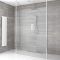 Milano Alto - Open Walk-Through Wet Room Shower - Choice of Glass Size & Drain