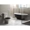 RAK Washington - Black Traditional Double-Ended Freestanding Bath - 1560mm x 810mm