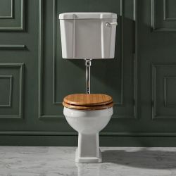 Milano Richmond - Traditional Low Level Toilet with Cistern - Choice of Flush Kit Finish and Seat