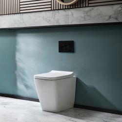 Milano Longton - Modern Back to Wall Toilet with Soft Close Seat