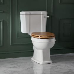 Milano Richmond - Traditional Close Coupled Toilet with Cistern and Seat - Choice of Finish and Seat