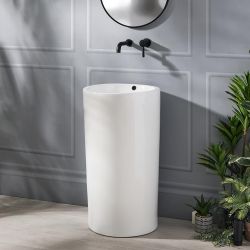 Milano Rivington - White Modern Freestanding Basin - (No Tap Holes)