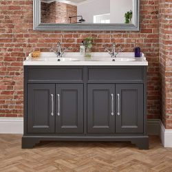 Milano Thornton - 1210mm Traditional Vanity Unit with Double Basin - Choice of Finish and Handles