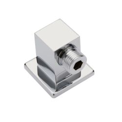 Milano Arvo - Modern Square Brass Shower Outlet Elbow - Chrome