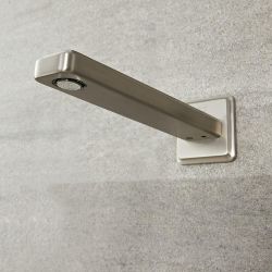 Milano Ashurst - Wall Mounted Basin or Bath Spout - Brushed Nickel