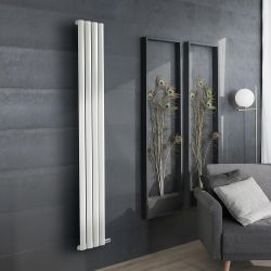Milano Aruba - 1784mm Dry Heat Vertical Electric Designer Radiator - Choice of Finish, Size and Wi-Fi Thermostat