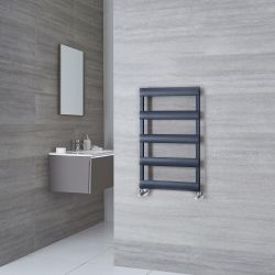 Milano Passo - Aluminium Anthracite Heated Towel Rail - Choice of Size