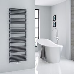 Milano Bow - D-Bar Heated Towel Rail - Choice of Size and Finish