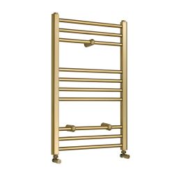 Milano Orelia - Brushed Brass Modern Heated Towel Rail - Choice of Size
