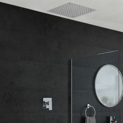 Milano Arvo - Chrome Shower with Recessed Shower Head (1 Outlet)