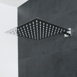 Milano Arvo - 300mm Square Ultra Thin Fixed Shower Head - Chrome