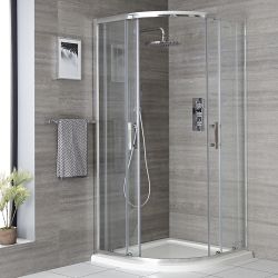 Milano Portland - Chrome Quadrant Shower Enclosure - Choice of Sizes